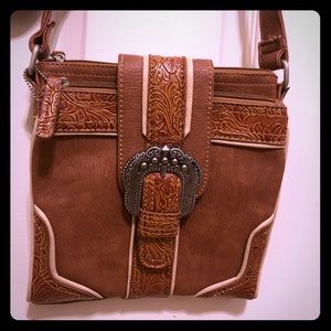 Bandana by American West leather crossbody purse
